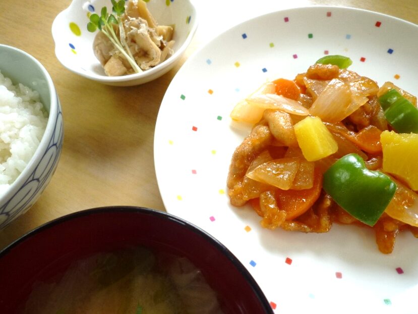 日和庵ランチ　酢鶏